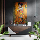Klimt Brushed Aluminum Dibond Wall Art.